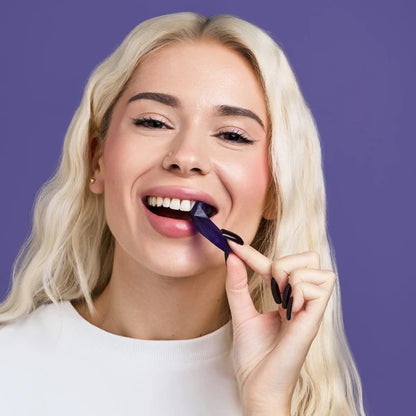 Purple Teeth Whitening Strips (28 Strips) – No-Peroxide Sensitive Formula